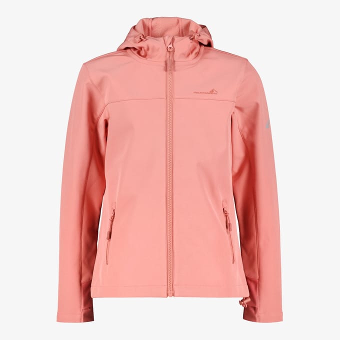 Mountain Peak kinder softshell jas roze - Maat 146/152