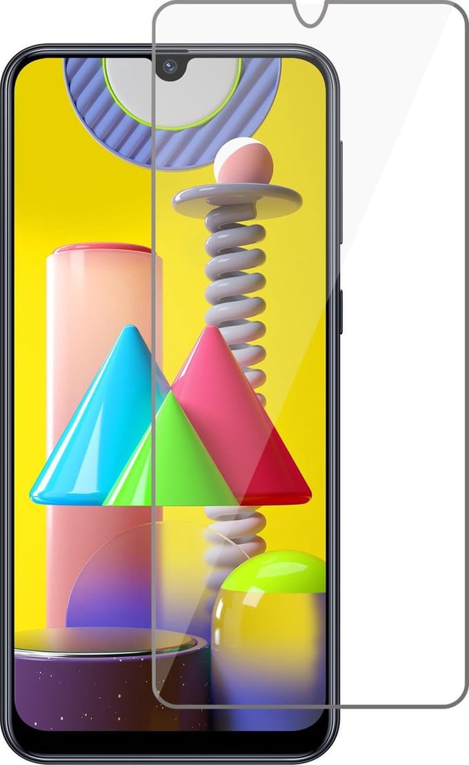 Screenprotector geschikt voor Samsung M31 - Screen Protector Glas