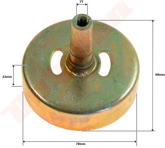 Koppelingstrommel passend op KOSY 78x22x68x7T TL43-7T