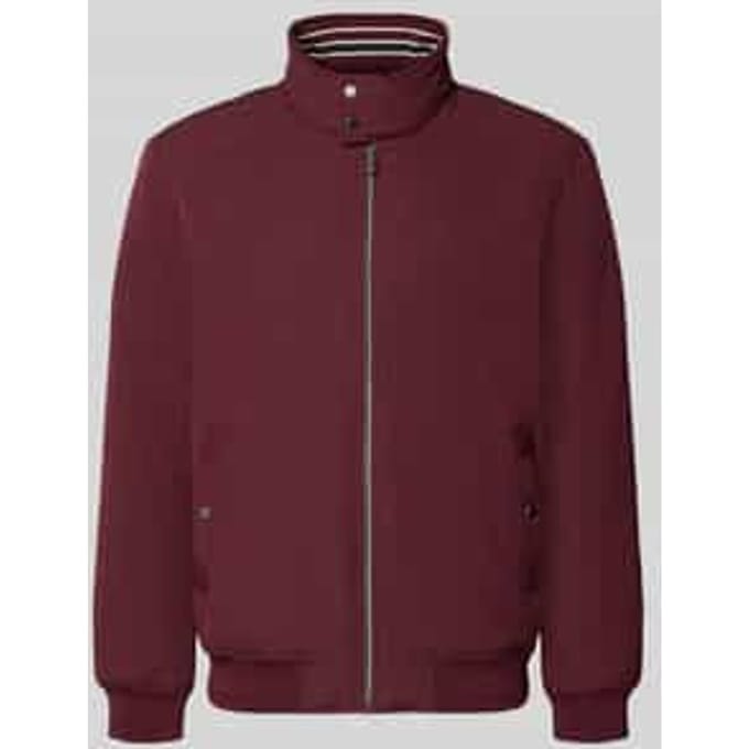 regular fit jas met opstaande kraag