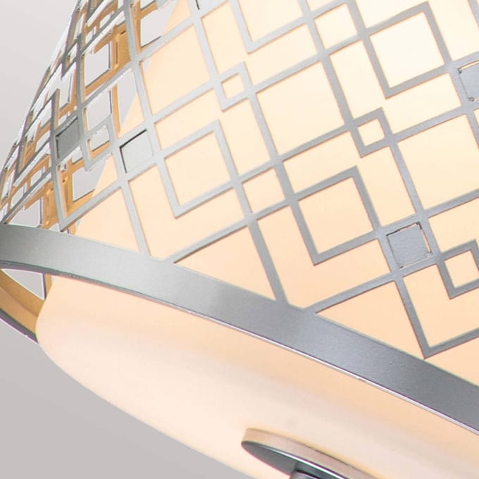 Elstead Lighting LED Hanglamp Ziggy | 1X E27 Max 40W | Dimbaar | Lacquered Silver