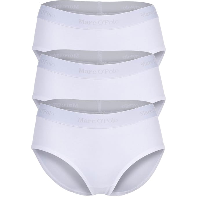 Slip met elastische band met logo in een set van 3 stuks, model 'ESSENTIALS'