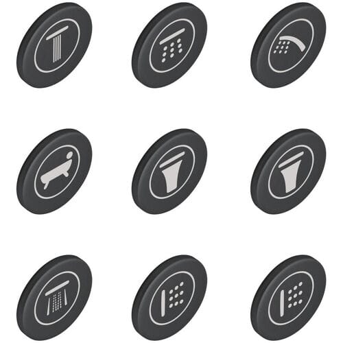 Grohe SmartControl Symbol Caps for Concealed Faucets, 14077XH0