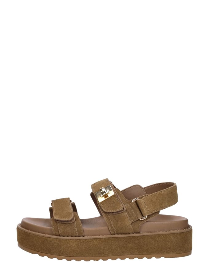 Steve Madden Bigmona Sandalen Plat - cognac - Maat 41