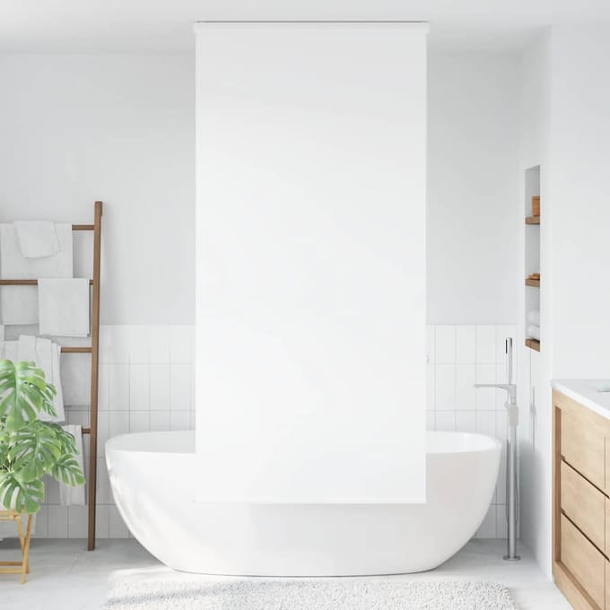 vidaXL - Doucherolgordijn - met - cassette - 100x240 - cm - stofbreedte - 96 - cm