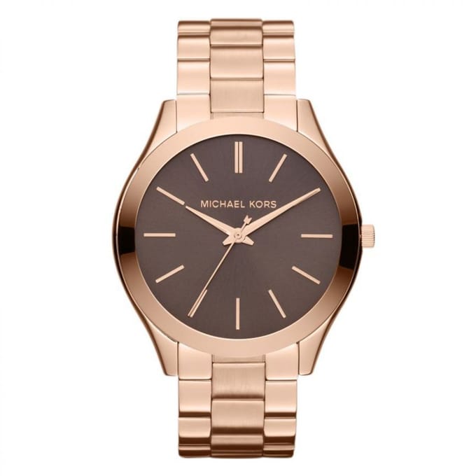Michael Kors Slim Runway - Dameshorloge - Stalen Band - WR50 - Kwartsmechanisme
