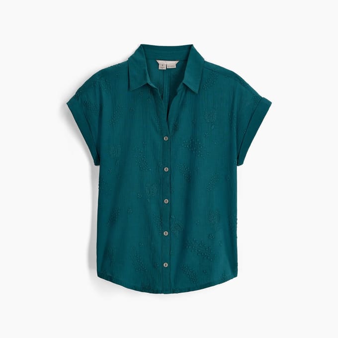 Royal Robbins Oasis S/S - Outdoorblouse - Dames - Balsam - Maat M
