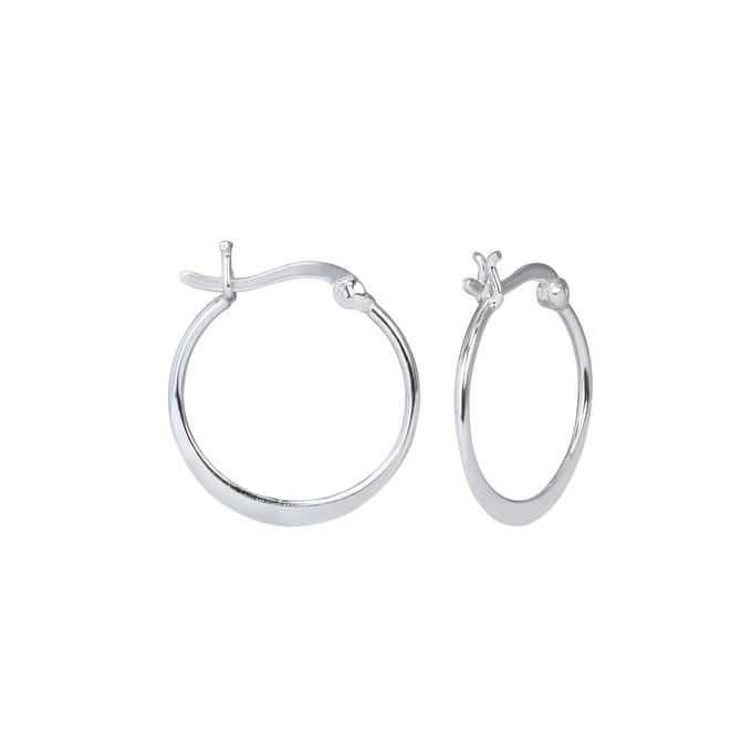 Joy|S - Zilveren oorringen 20 mm - massief - Franse sluiting