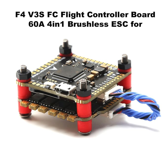 F4 V3S FC Flight Controller Board 60A 4in1 borstelloze ESC voor vliegtuig RC FPV Drone 60A