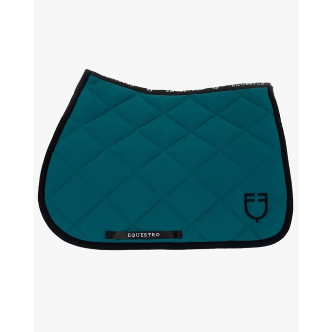 Springzadel met geborduurd logo voor paard Equestro