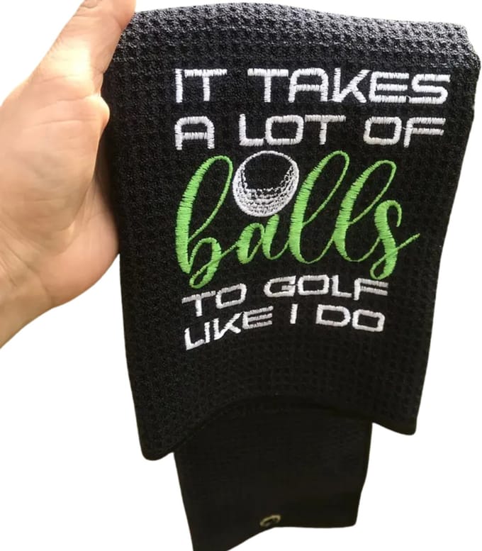 Nivard Golf Handdoek - Golfhanddoek - Golf Accessoires - Towel - Comfortabel - Grappige Tekst