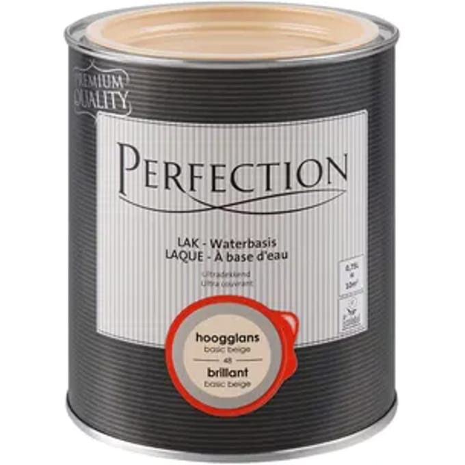 Perfection Houtlak Ultradekkend - Hoogglans - Basic Beige - 750ml