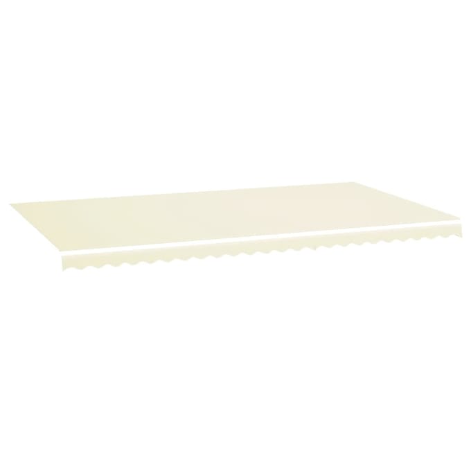 vidaXL - Vervangingsdoek - voor - luifel - 600x350 - cm - polyester - crèmekleurig