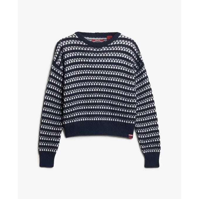 Gehaakte gestreepte crop top voor vrouwen Superdry