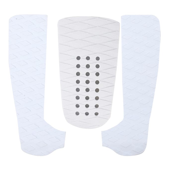 3PCS Tapis de Traction Antidérapant pour Planche de Surf Pad de Pont en Mousse EVA Écologique Accessoire pour Planches de Surf White