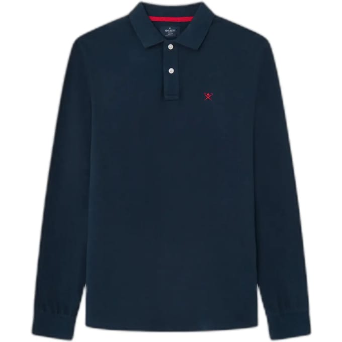 Polo met lange mouwen Hackett Logo Slim Fit