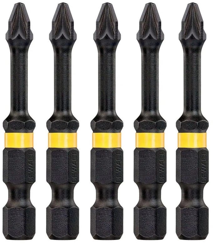 Dewalt Schroefbits - Extreme Impact Torsion - Pz1 Impact - 57mm - 5 Stuks