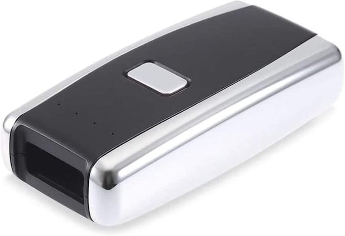 Barcode Scanner - Draagbare Lezer - Winkel Automatisering - Draadloze Bluetooth Connectie - Mini Formaat - Zwart
