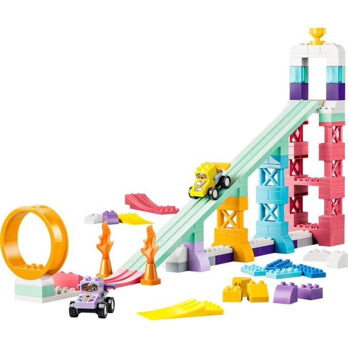 LEGO DUPLO Stad 3-in-1 Creatieve Hellingen met Voertuigen - Auto Speelgoed voor Peuters 10478