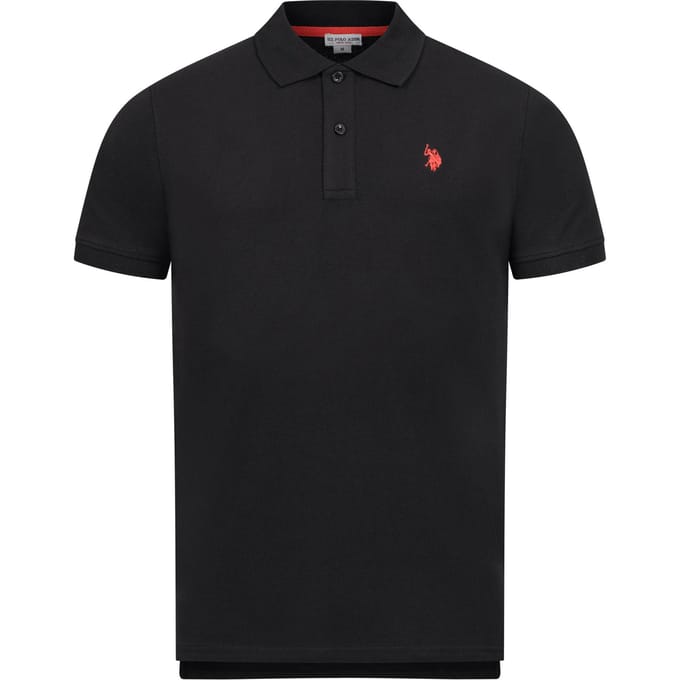U.S. Polo Assn. heren basic poloshirt met korte mouwen en stretch