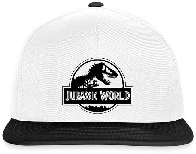 Jurassic World Klassiek Logo In Zwart Snapback cap