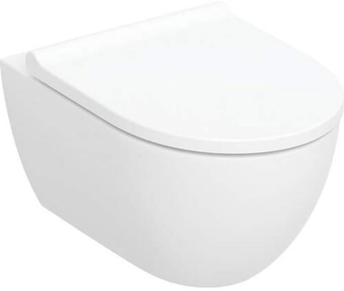 Geberit Acanto Wandclosetpack - diepspoel- turboflush 36x53cm - closetzitting - softclose -quick release - wit