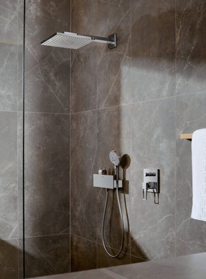 Hansgrohe - Wall Outlet Fixfit Porter 300 - White/Chrome