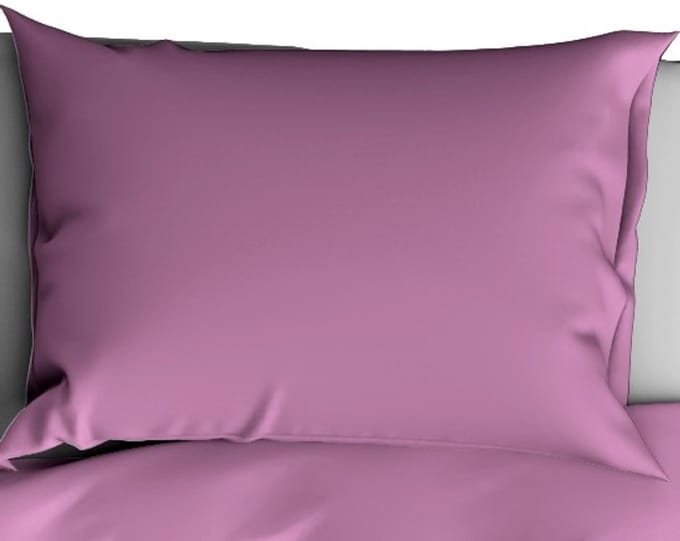 De Witte Lietaer Kussensloop Olivia Smokey Grape - 63 x 63 cm - Paars - Katoen Satijn