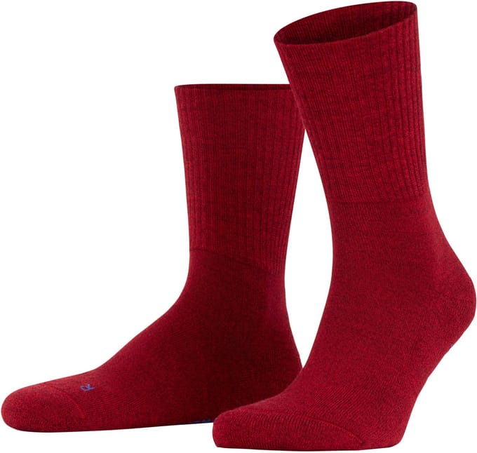 FALKE Walkie Light eenkleurig wol functioneel materiaal sokken unisex rood - maat 46-48
