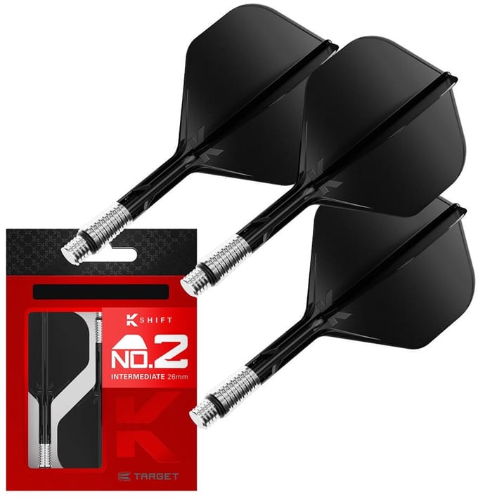 Target K-Shift Black NO2 - Dart Flights