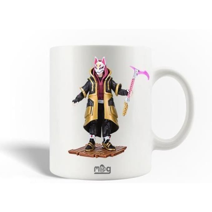Mug en Céramique - MANIACASE - Fortnite - 30cl - Compatible Lave-Vaisselle - Blanc