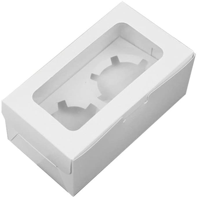 Zeynomax - Cupcake Box - Muffin Cake Boxes - Met Venster en Verwijderbare