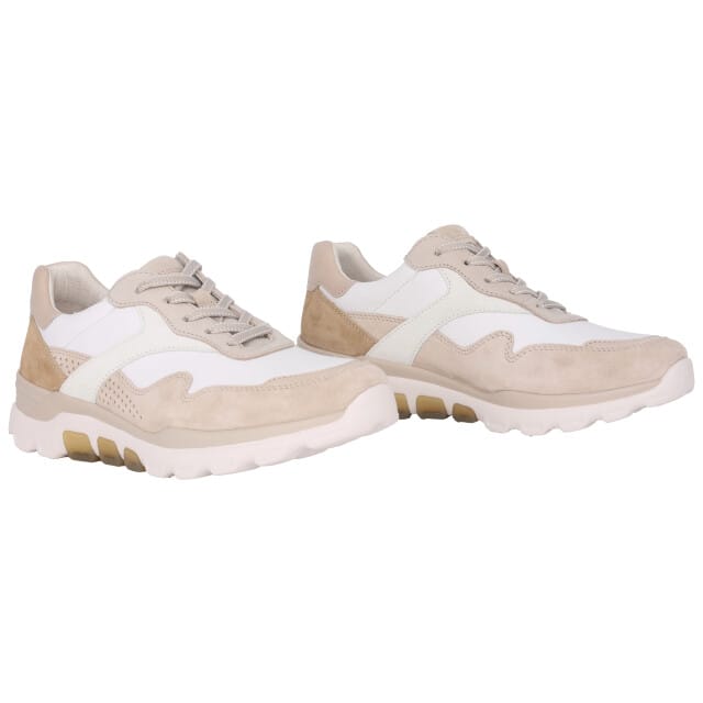 Gabor rollingsoft sensitive 86.986.51 - dames rollende wandelsneaker - Wit - maat 37.5 (EU) 4.5 (UK)
