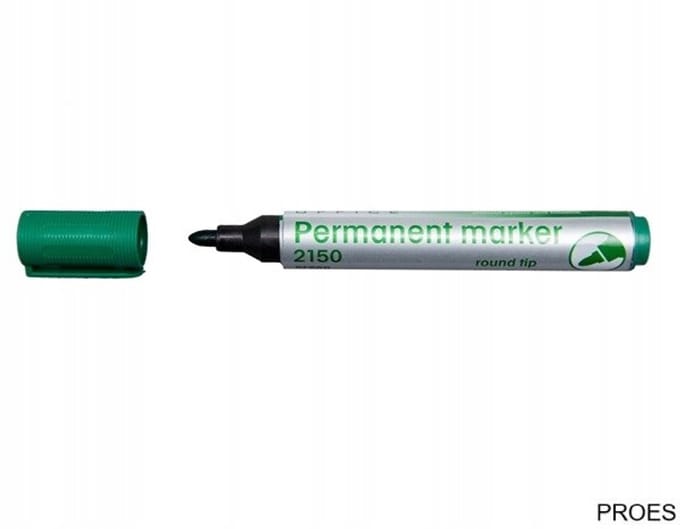 D.RECT ​​​​Permanent Marker 2150 Groen - Kwaliteit voor kantoor en thuis