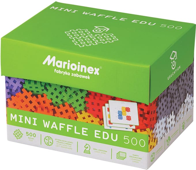 Mini wafel blokken 500 stuks - Marioinex - vanaf 24 maanden