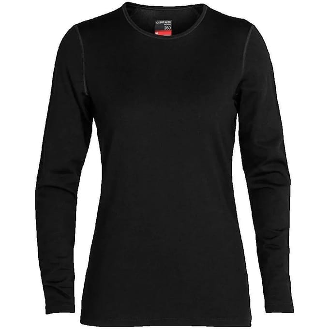 Icebreaker - Tech Crewe - Longsleeve - black - dames - maat xs
