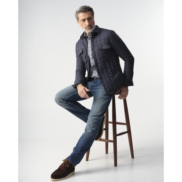 Campbell Winterjas Heren Donkerblauw