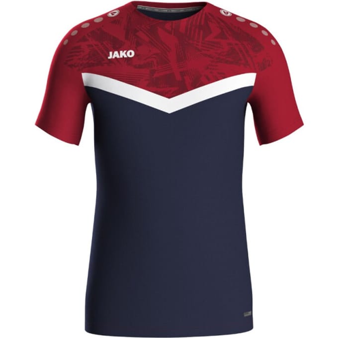 Jako Iconic T-Shirt Heren - Marine / Chilirood | Maat: M