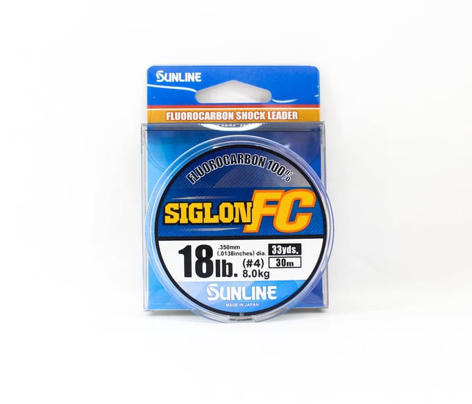 Sunline Fluorocarbon Onderlijn Siglon FC 100% 30m 18lb Diameter 0.35mm (8227) schoon