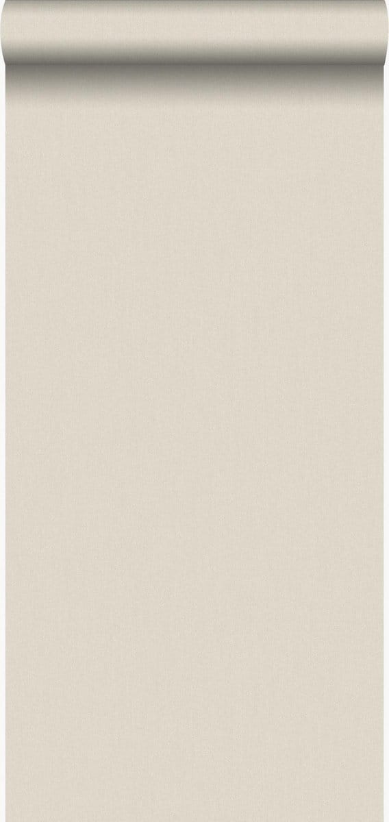 Origin Wallcoverings behang linnen vanille beige - 53 cm x 10.05 m - 347006