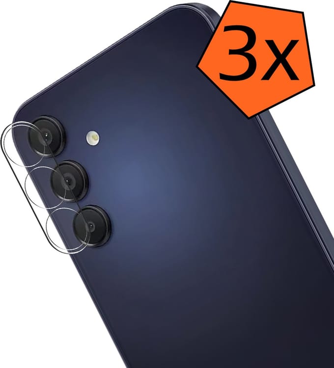 Camera Lens Protector - 3 Stuks - Geschikt voor Samsung Galaxy A35 - Camera Screenprotector - Gehard Glas - Beschermglas - Tempered Glass - Screen Protector