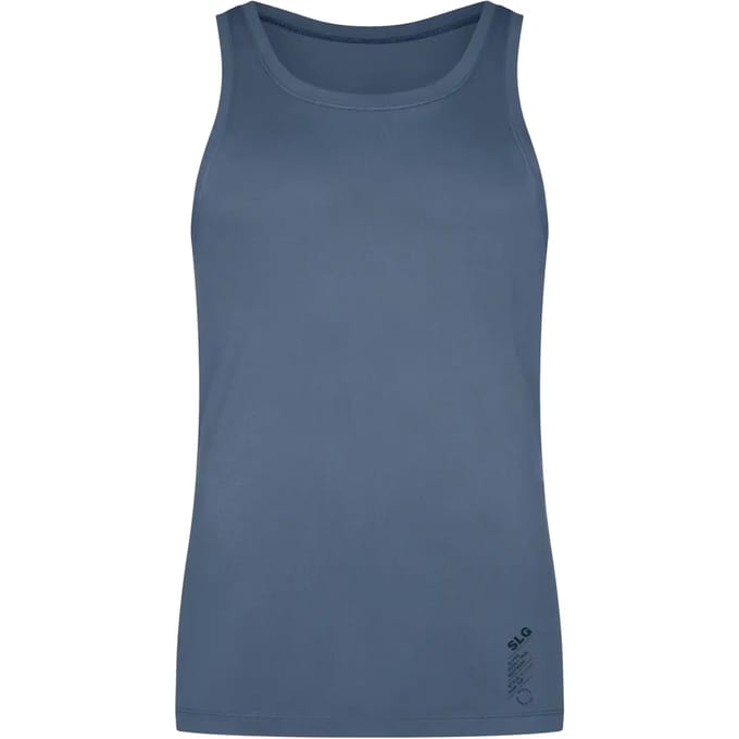 Sloggi Men SLG Base Soft Tank top - heren mouwloos T-shirt (1-pack) - middenblauw