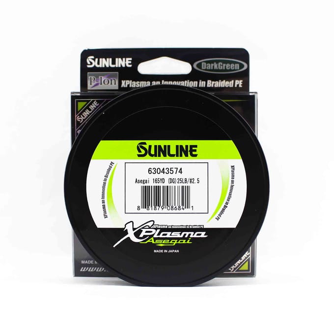 Sunline PE Line Asegai Xplasma 165yds PE 2.5 25lb Vert Foncé (6841) vert foncé