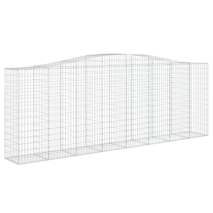 vidaXL - Schanskorven - 7 - st - gewelfd - 400x50x140/160 - cm - ijzer