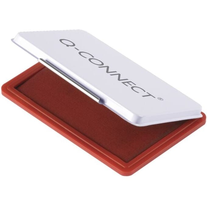 Q-CONNECT stempelkussen | ft 110 x 70 mm | rood