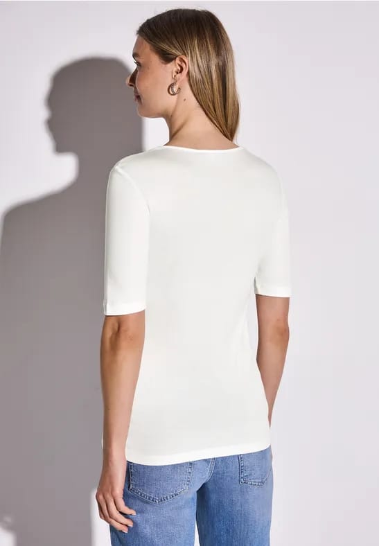 T-shirt met V-hals