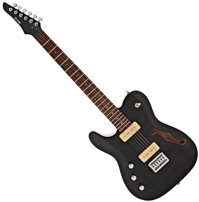 G4M 734 SH Elektrische Gitaar (LH) Transparant Zwart