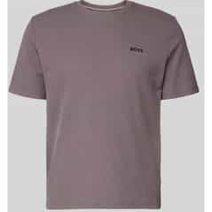 regular fit T-shirt van katoenmix model 'WAFFLE'