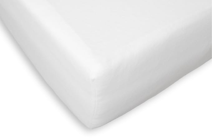 Briljant Home Molton Hoeslaken - 200x210 - Wit - 100% Katoen