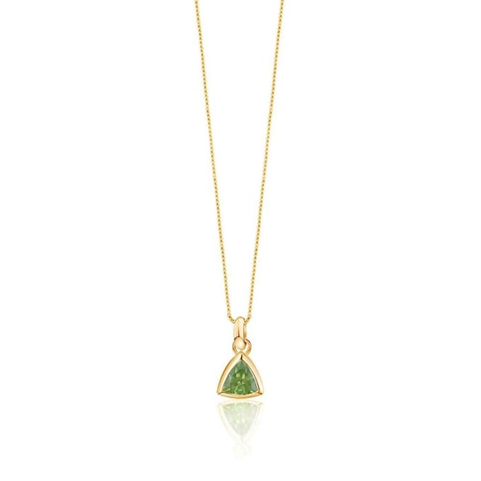 Petit Comité - Ketting Dames Geboortesteen Peridot Augustus (Goud) - Cadeau Dames
